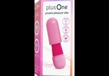 plusOne Private Pleasure Vibe Silent Waterproof 10 Speeds Rechargeable Carry Bag