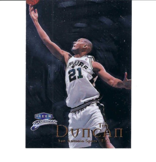 Tim Duncan 1998-99 Fleer Brilliants #1 Spurs HOF 2619