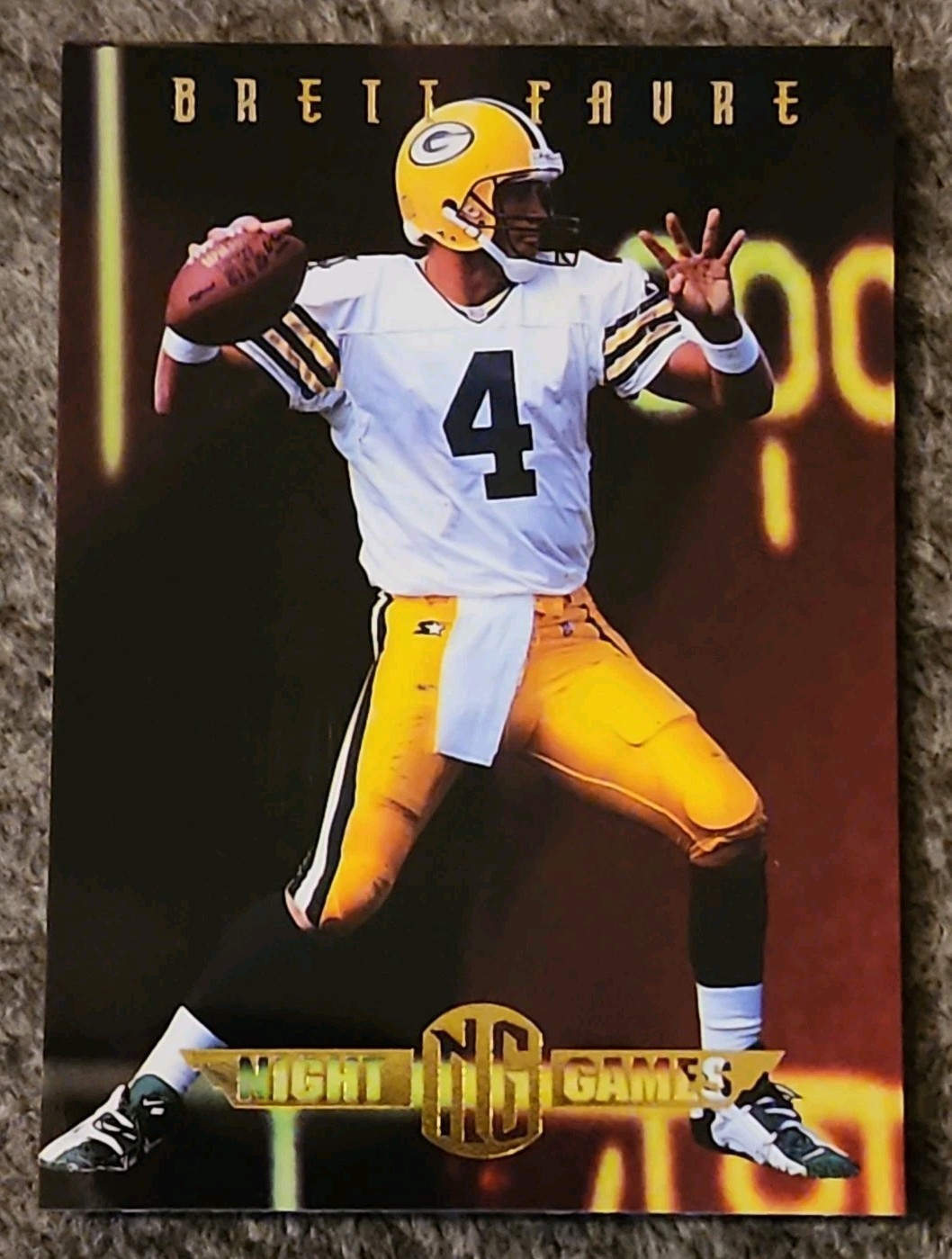 Brett Favre /1500 - 1997 Collector's Edge Masters - Night Games #6 Packers HOF