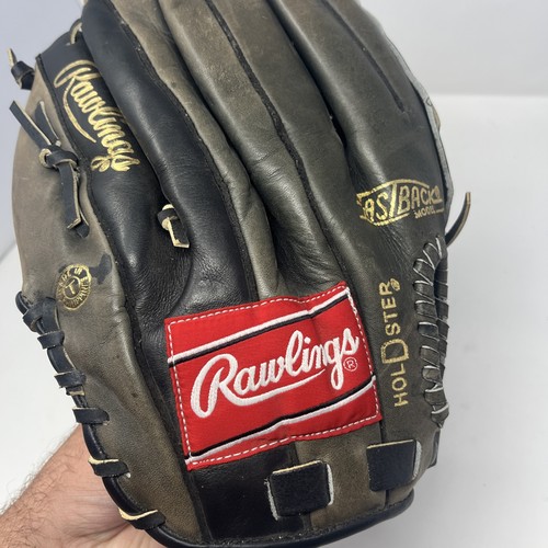 Rawlings 13" Baseball Glove RBG10B Black Leather Right Hand Throw Randy Johnson - Picture 6 of 11