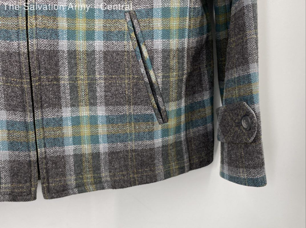 Pendleton Womens Multicolor Plaid Collared Pocket… - image 5