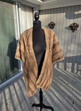 Large brown mink stole/wrap