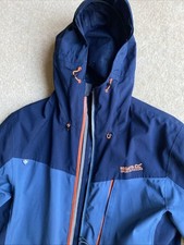 Blue Men’s Regatta Jacket Small Hooded Waterproof