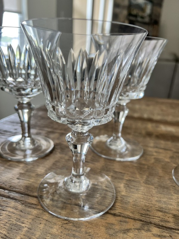Baccarat Piccadilly 4 water goblets~made in France~1960-1991~retired~Pristine