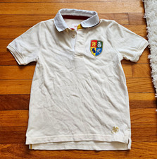 Mini Boden x Harry Potter Hogwarts Polo Shirt Kids 7-8Y 128cm Cream/White