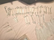Vintage Replacement Crystals For Chandeliers Or Lamps