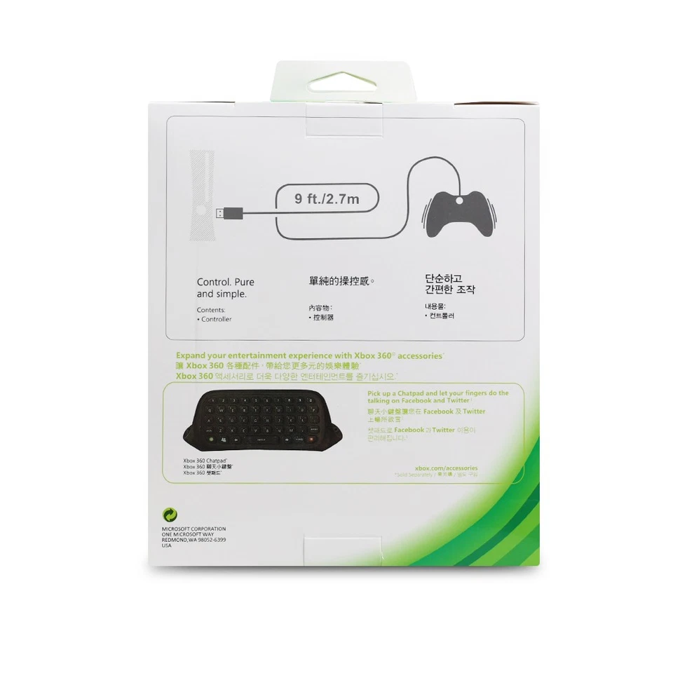 Microsoft Xbox 360 Wired Controller - Image 3 of 4
