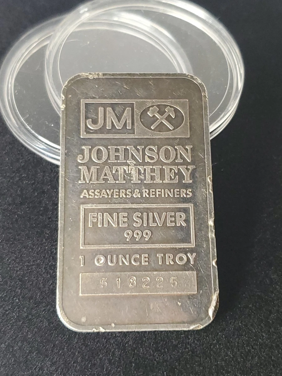 Johnson Matthey 0.9999 1 oz Precious Metal Content per Unit Silver