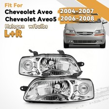 Halogen Headlight For 2004-2007 Chevy Aveo 2006-2008 Aveo5 Left Right With Bulb