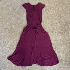 Marc by Marc Jacobs Jersey Knit Tie Waist Ruffle Trim Chic Pocket Dress Size XS