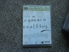 Stampin' Up Retired Photopolymer Stamp Set Amazing Congratulations