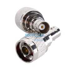 2pcs N Type Male Jack to BNC Female Plug Connector Adapter for Radio Antenna