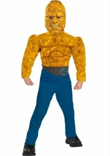 Fantastic 4 size Small 4-6 Deluxe THE THING Muscle Costume New from 2005