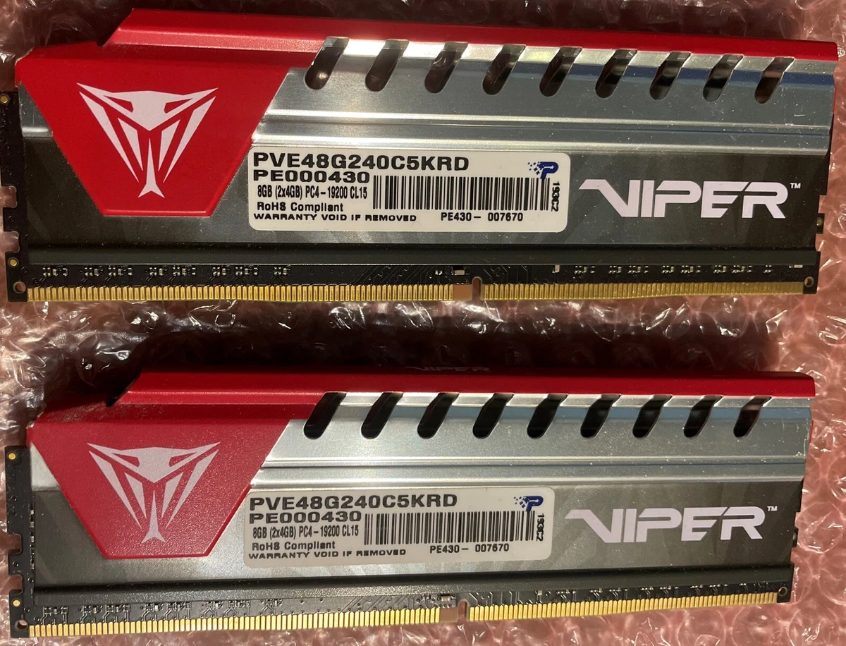 Patriot Viper 8Gb 2x4Gb DDR3 2400 MHz memory PVE48G240C5KRD PC4 19200