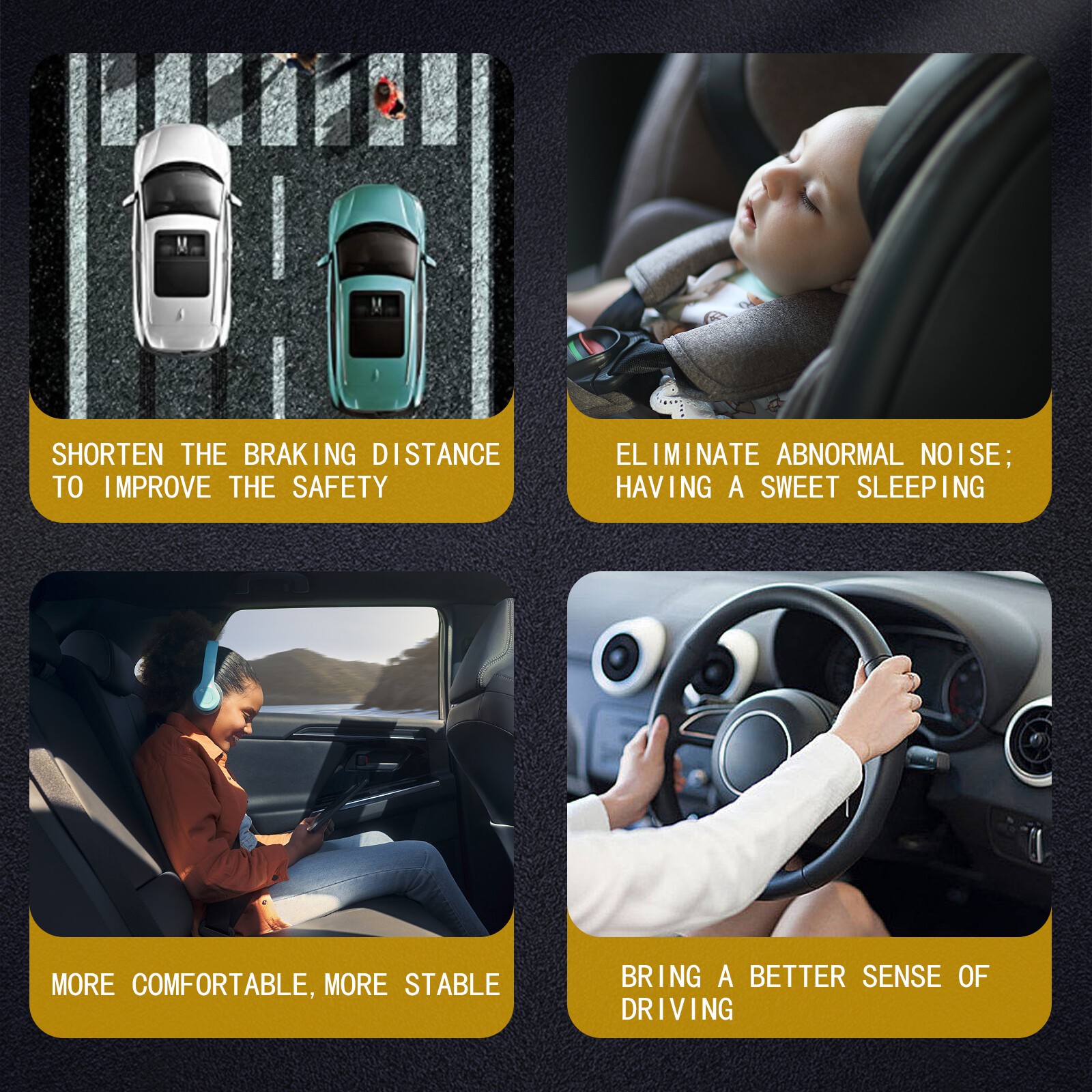 Front & Rear Shocks Struts Complete Set for 1999-2005 Volkswagen Jetta