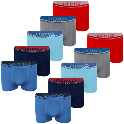 10 Jungen Boxershorts Unterhosen Nathlos Mikrofaser Retro-Pants Shorts - Kariert