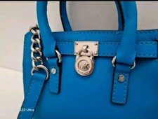 Borsa Michael Kors Hamilton Mini Blu - Celeste