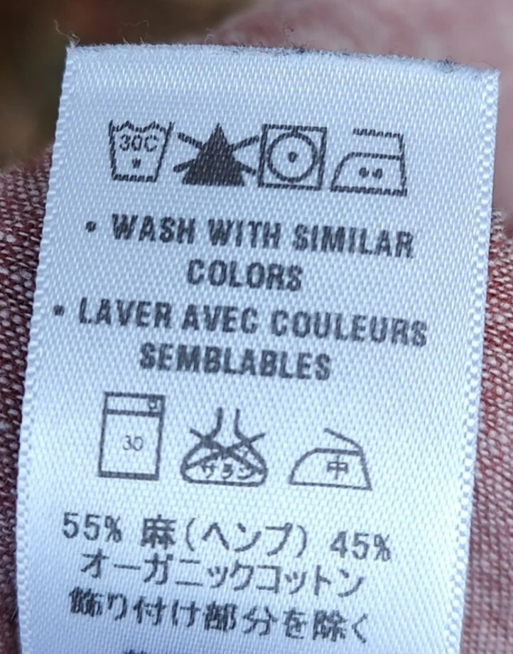 Falda envolvente roja atlética de lino de algodón orgánico Patagonia talla 0 Foto 4 de 4