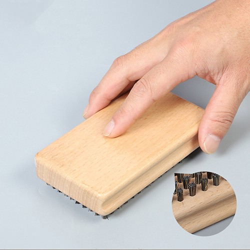 Wooden Handle Brass/ Nylon/ Horsehair Ski Waxing Brush Snowboard Ski Wax Brush - Picture 3 of 15