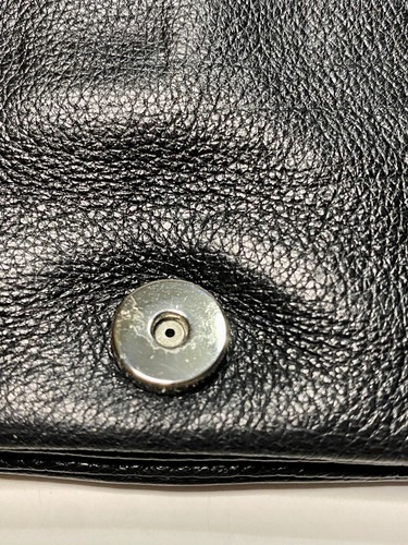 Brighton Bastante Resistente Negro Organizador Bandolera Bolso de Mano Cartera sin asas Tachuelas - Imagen 13 de 17