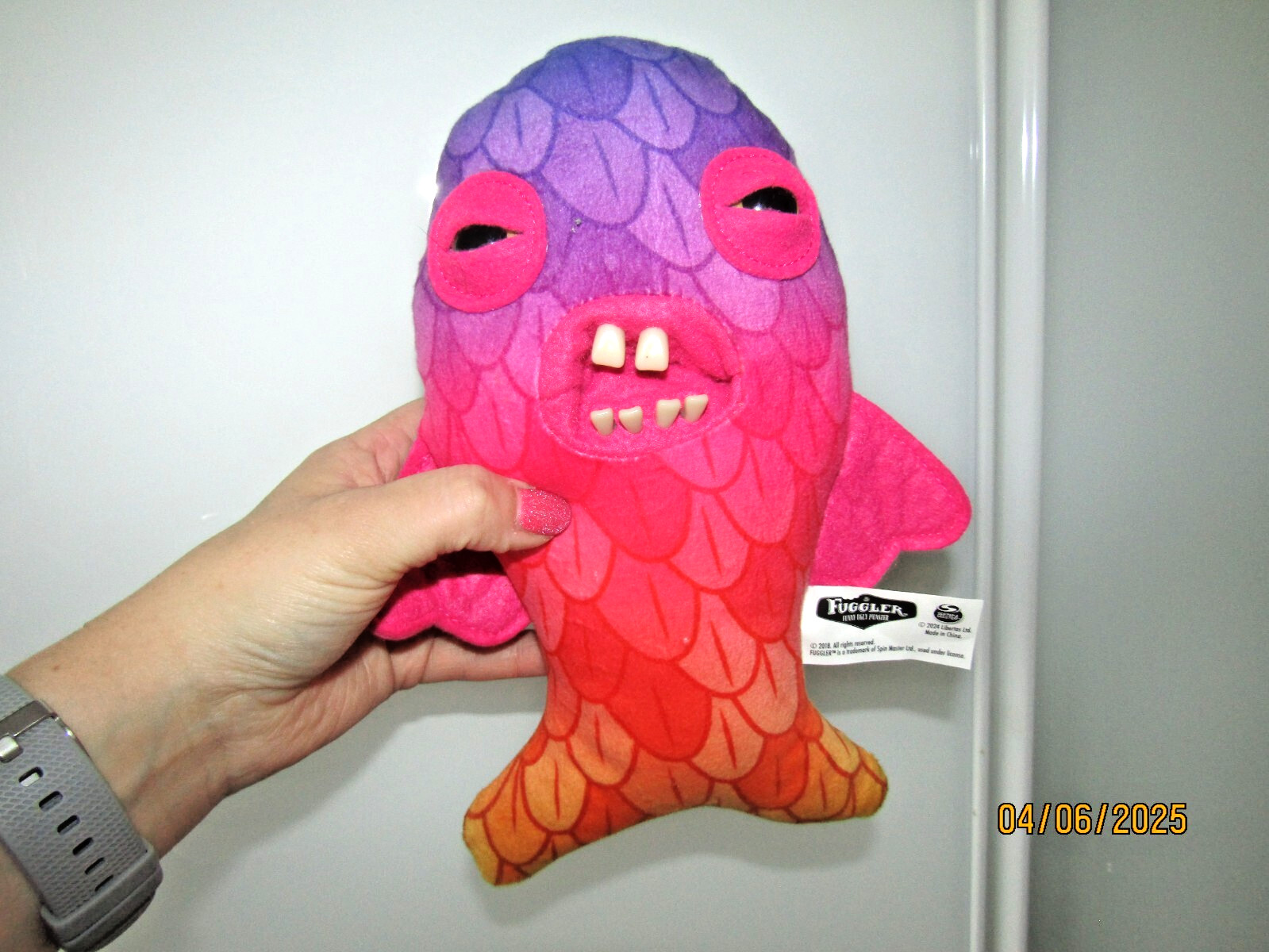 Fuggler Funny Ugly Monster - Cod Father Fuggler Fish Purple/orange Chaos Crew