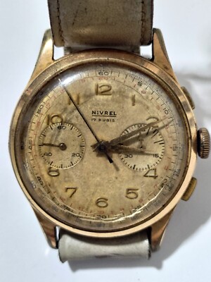 Cronografo NIVREL 17 Rubis meccanico vintage | eBay