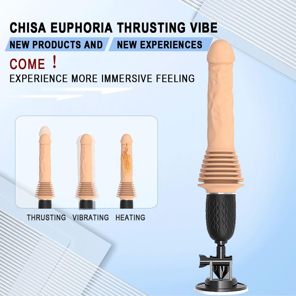 Realistic Hands-Free Vibrating Dildo Plug with Portable Gun Machine
