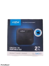 Brand New Crucial X6 2TB Portable External SSD (CT2000X6SSD9)