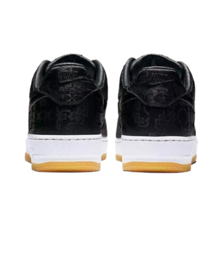 Size 8 - Nike Fragment Design x CLOT x Air Force 1 Black Silk for