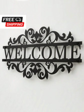 1pc (35x20cm/14x8 Inches) Metal Welcome Sign ...