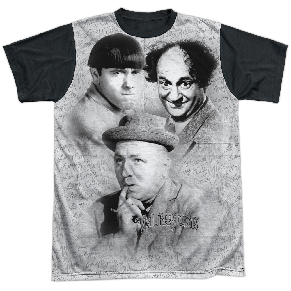 Three Stooges Halloween Costume T-Shirt - Black Back - Sizes S to 3XL