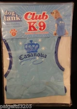 Club K-9 Stretchable Dog Tank / Shirt, Small / Blue