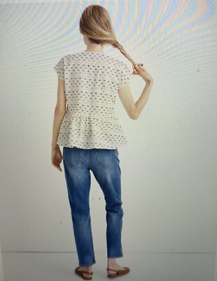 rainbow peplum top