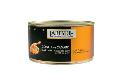 Confit de Canard 4/6 Entenkeulen 1,28kg Enten Confit Qualität von Labeyrie  