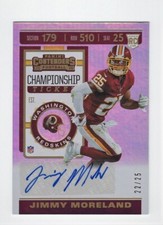 2019 Panini Contenders Championship Variation Rc Auto Jimmy Moreland # 22/25