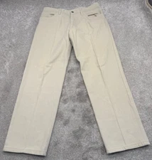 Loro Piana Jeans Men's 34x30 (32x29.5) Beige Twill Regular Straight 6291