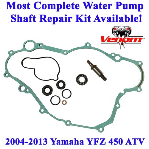 Yamaha YFZ 450 Water Pump Shaft Repair Kit Seals Bearing Gaskets ORings 9Pieces eBay