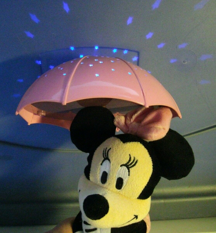 Disney Minnie Mouse Nightlight-By Cloud B-Unique Star Soother-Lights Up Ceiling