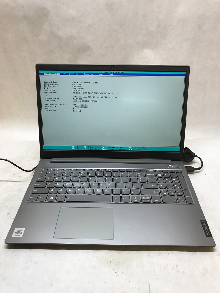 Lenovo ThinkBook 15-IML Intel Core i5-10210U 16GB RAM 128GB SSD NO OS AS IS  DW