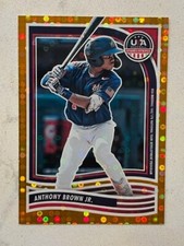 ANTHONY BROWN JR. 2024 Panini USA Baseball Stars & Stripes ORANGE parallel 35/75