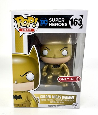 Funko Pop 163 Golden Midas Batman Target Exclusive