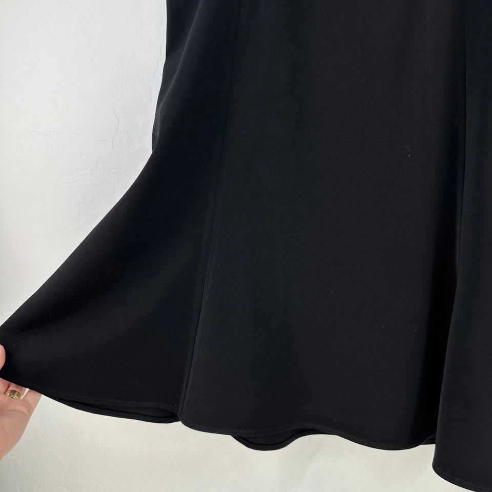 Falda Casa Blanca Mercado Negro Mujer Talla 8 Acampanada Elastizada Cremallera Lateral Oficina Foto 4 de 4