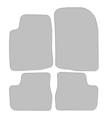 Fußmatten-Set für Peugeot 2008 I (2013-2023) Robust anthrazit