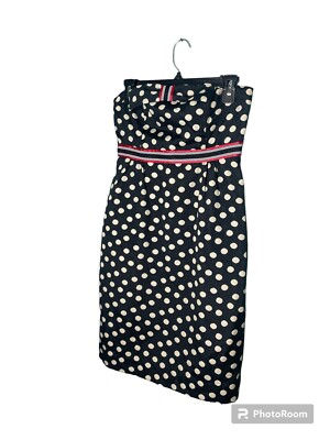 anthropologie black polka dot dress Maeve by Women's size White Wrap midi SZ 4 Sparkling Spaghetti Strap A-Line 2024 Prom-1 Size:In stock size 14