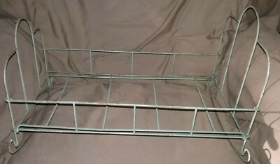 antique metal doll crib