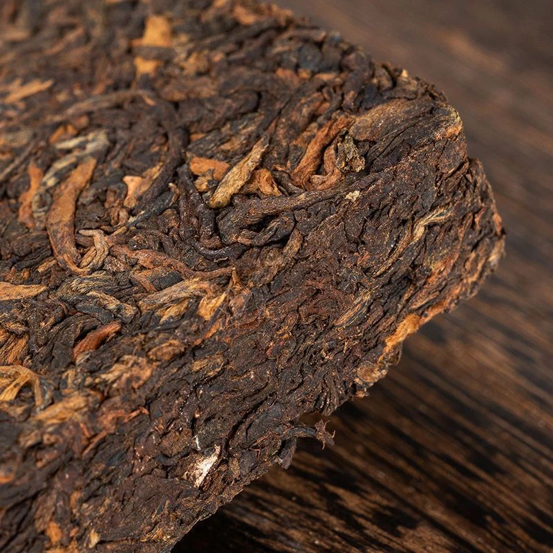 Yunnan 200g Ripe Puerh Tea Iceland Old Tree Cooked Pu-erh Tea Brick Black Tea - Image 4 of 4