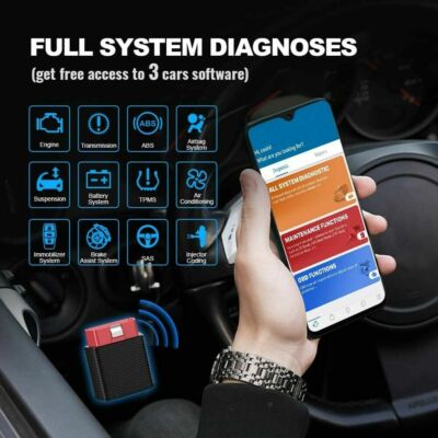 OBD2 All System Bluetooth Diagnose Tool Android iOS ABS Airbag Thinkcar 2 NEU