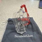 Vintage Steuben Glass Ornament Angel With Dust Bag