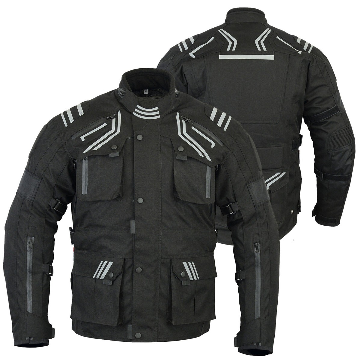 BGA Adventure Waterproof Touring Jacket Men's Motorcycle Riding Coat CE  Armored