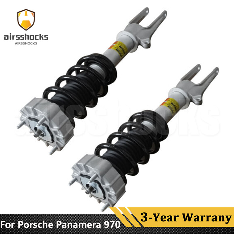 2X Front Shock Struts Assys PASM Fit 2010-2016 Porsche Panamera 970 W/EDO SPRING